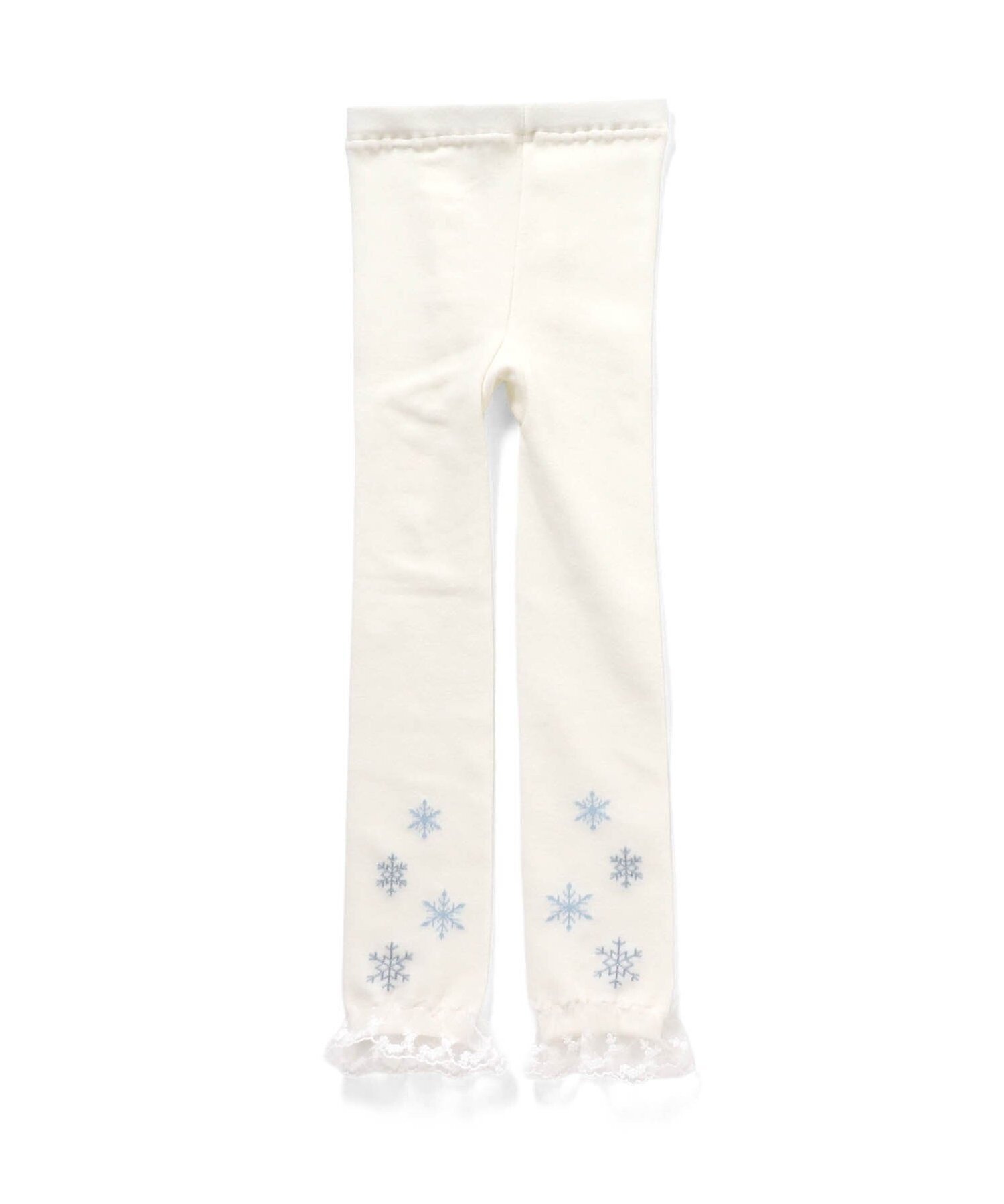 【エフオー オンラインストア/F.O.Online Store / KIDS】のお花・雪柄裾レースレギンス 人気、トレンドファッション・服の通販 founy(ファニー) 　ファッション　Fashion　キッズファッション　Fashion for Kids　ショート　Short, Short Length　チュール　Tulip, Tulip Motif　プリント　Print, Printed Pattern　レギンス　Leggings, Stretch Pants　レース　Lace, Lace Fabric　冬　Winter / This Winter　 other-1|ID: prp329100004729141 ipo3291000000034165166