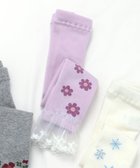 【エフオー オンラインストア/F.O.Online Store / KIDS】のお花・雪柄裾レースレギンス ラベンダー|ID: prp329100004729141 ipo3291000000034165172