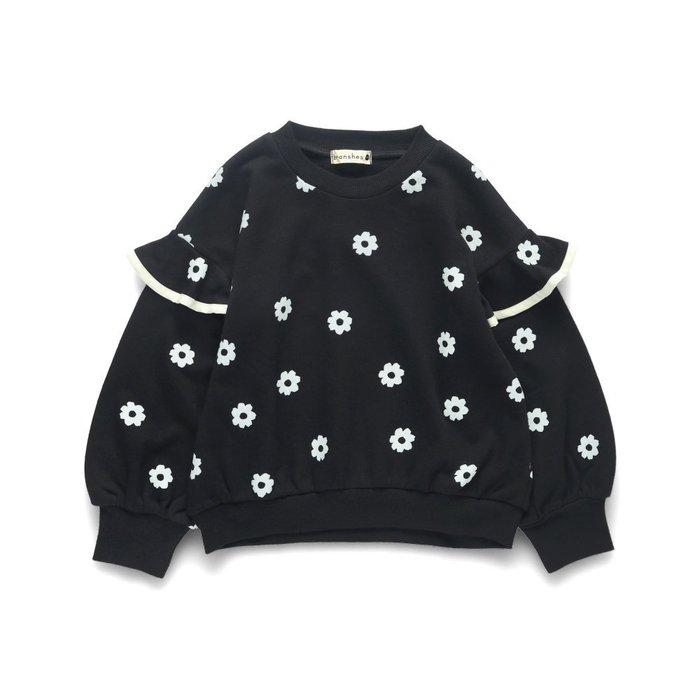 【ブランシェス/branshes / KIDS】の肩フリルトレーナー インテリア・キッズ・メンズ・レディースファッション・服の通販 founy(ファニー) https://founy.com/ ファッション Fashion キッズファッション Fashion for Kids ガーリー Girly, Feminine Style トレーナー Sweatshirt, Trainer ドット Polka Dot, Dot Pattern パイピング Piping, Trim Design フリル Frill, Ruffle プリント Print, Printed Pattern ロング Long, Long-Length |ID: prp329100004729145 ipo3291000000034165183