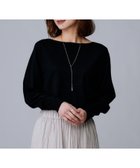 【アンタイトル/UNTITLED】の【アンサンブル可/薄手/オフィス】シルクウールカシミヤ ドルマンスリーブニット ブラック|ID: prp329100004729146 ipo3291000000034437769