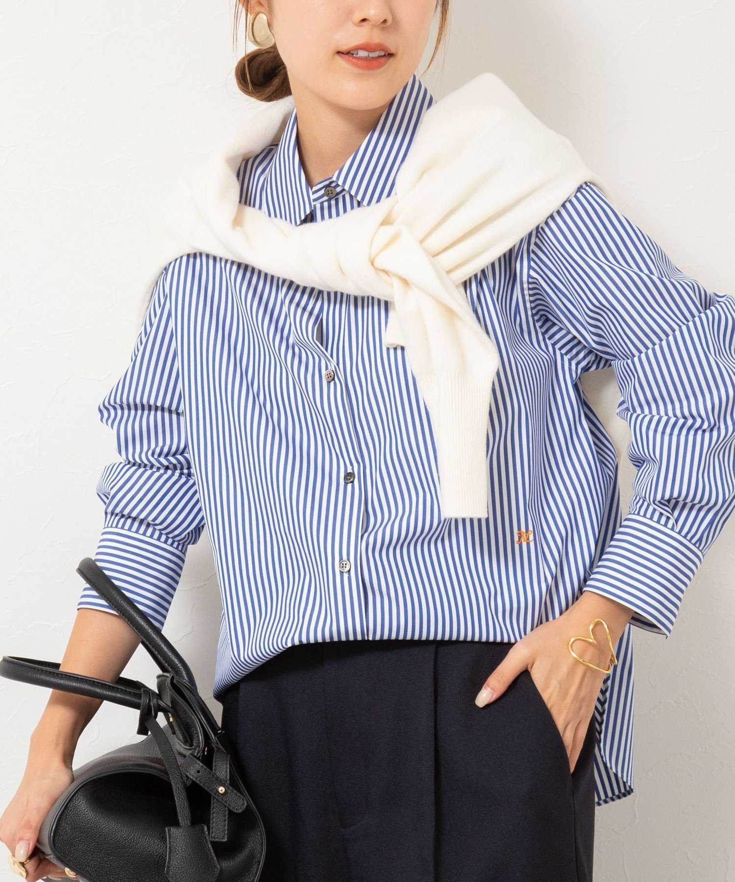 【ノーリーズ/NOLLEY'S】のウォッシャブル2WAYBasicレギュラーシャツ 人気、トレンドファッション・服の通販 founy(ファニー) 　ファッション　Fashion　レディースファッション　Fashion for Women　トップス・カットソー　Cut & Sew Tops　シャツ・ブラウス・オフィスカジュアル　Elegant Blouses & Button-Ups　インナー　Innerwear　ウォッシャブル　Machine Washable　カフス　Cuff Design　ストライプ　Stripe, Striped Pattern　定番　Standard, Basic Item　ブロード　Broadcloth, Fine Cotton　ベーシック　Basic, Essential　ボトム　Bottoms, Lower Wear　羽織　Haori, Light Jacket　無地　Plain, Solid Color　レギュラー　Regular, Standard Fit　ワンポイント　One Point, Statement Accent　おすすめ　Recommended / Our Picks　エレガント 上品　Elegant　2025年　2025　2025-2026秋冬・A/W　Autumn/Winter 2025–26 AW25–26　 other-1|ID: prp329100004729156 ipo3291000000035049961