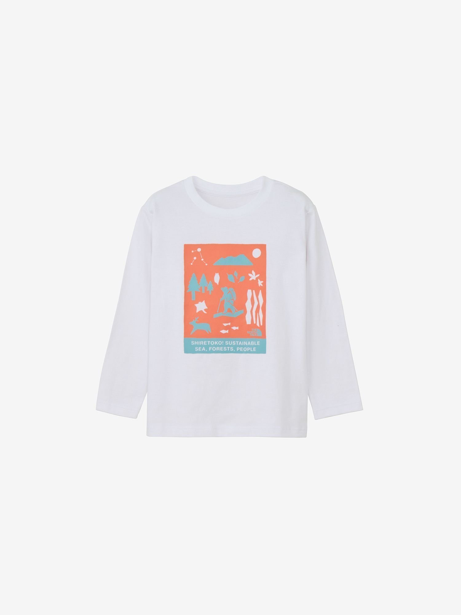 【ザ ノース フェイス/THE NORTH FACE / KIDS】の【公式】ロングスリーブシレトコトコティー(キッズ) インテリア・キッズ・メンズ・レディースファッション・服の通販 founy(ファニー) 　ファッション　Fashion　キッズファッション　Fashion for Kids　イラスト　Illustration　キャラクター　Character, Licensed Characters　グラフィック　Graphic, Graphic Design　フロント　Front, Front Design　長袖　Long Sleeve, Full Sleeve　ホワイト|ID: prp329100004729157 ipo3291000000034165232