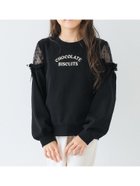 【コカ/coca / KIDS】のキッズ 肩あきチュールスウェットトップス Black|ID: prp329100004729174 ipo3291000000034165312