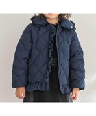 【ベベ オンライン ストア/BEBE ONLINE STORE / KIDS】の【店舗限定】タフタフリルキルトダウンジャケット(95~160cm) ネイビー|ID: prp329100004729175 ipo3291000000034165315