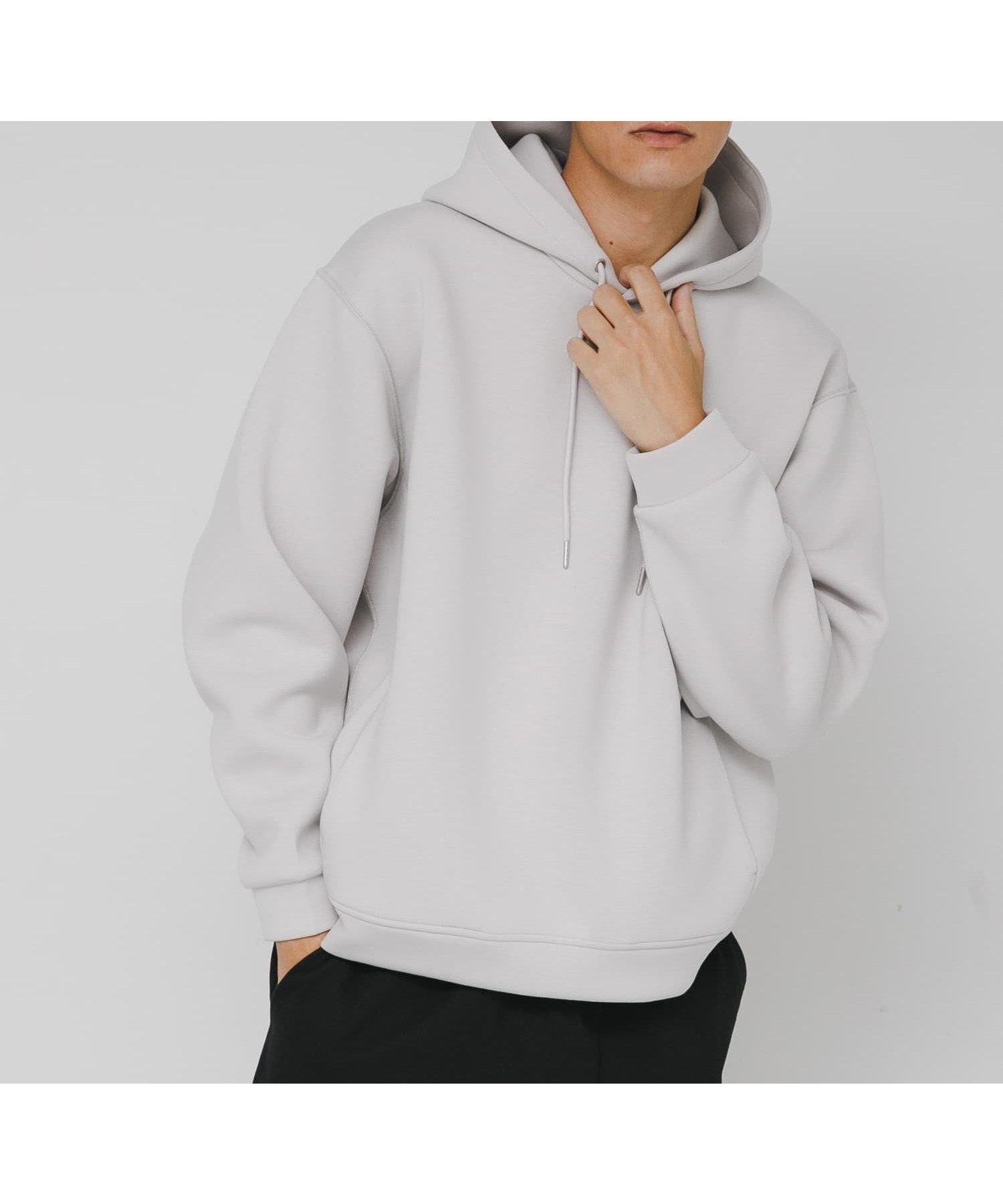 【サニーレーベル/Sonny Label / URBAN RESEARCH / MEN】のダンボールニットプルオーバーパーカー インテリア・キッズ・メンズ・レディースファッション・服の通販 founy(ファニー) 　ファッション　Fashion　メンズファッション　Fashion for Men　トップス・カットソー　Cut & Sew Tops　ニット・セーター / 定番トップス　Knit Tops & Sweaters　パーカー・フーディー / カジュアルコーデ　Hoodies & Parkas　インナー　Innerwear　秋　Autumn　スウェット / スエット　Sweatshirt, Sweatwear　デニム　Denim, Jeans Material　定番　Standard, Basic Item　パーカー　Hoodie, Parka　ベーシック　Basic, Essential　ボトム　Bottoms, Lower Wear　A/W・秋冬　Autumn/Winter　冬　Winter / This Winter　おすすめ　Recommended / Our Picks　2025年　2025　2025-2026秋冬・A/W　Autumn/Winter 2025–26 AW25–26　アイスグレー|ID: prp329100004729206 ipo3291000000034593900