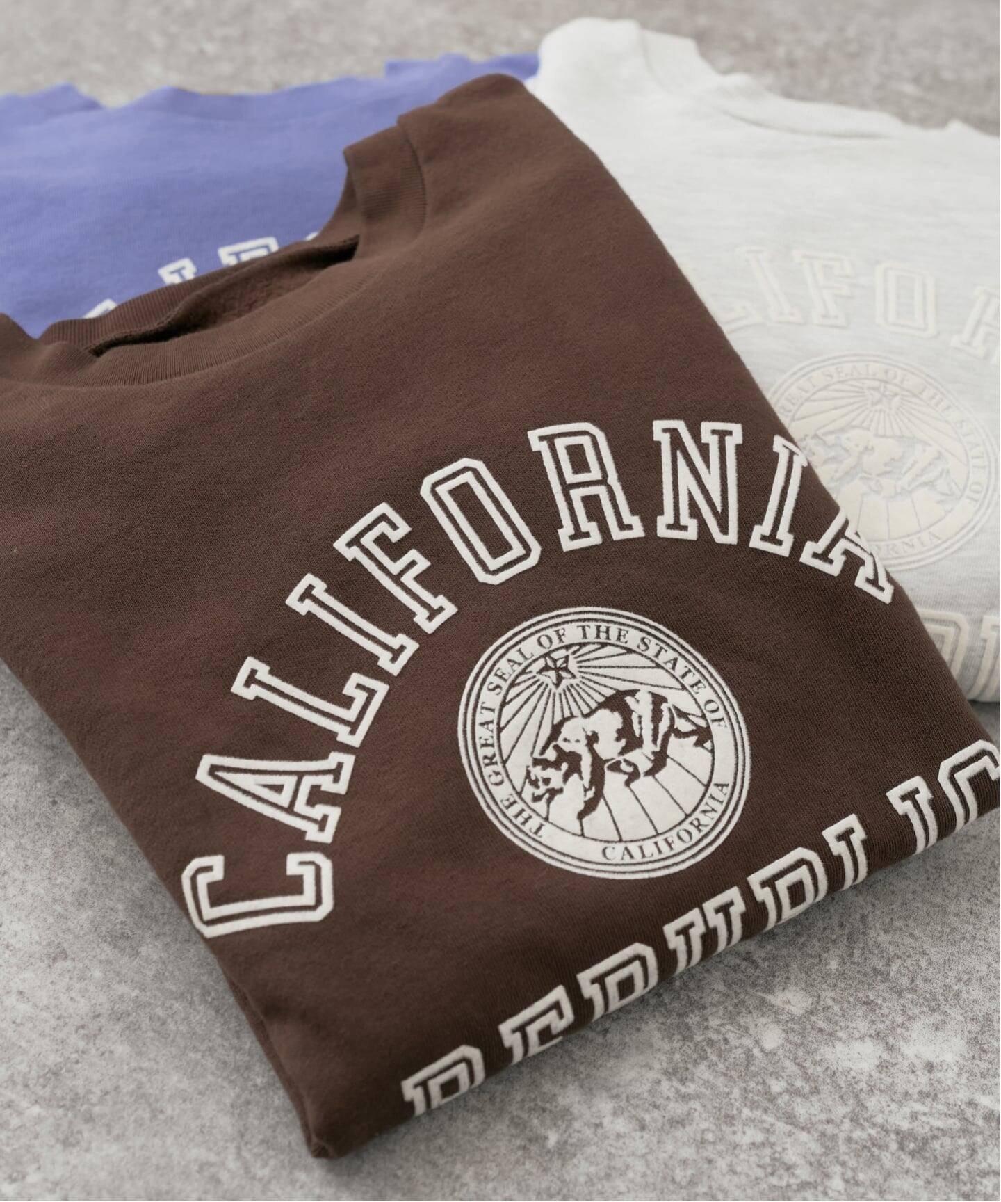 【スピック&スパン/Spick & Span】のSLOPPY SUPPLY / スラッピーサプライ REPUBLIC スウェット インテリア・キッズ・メンズ・レディースファッション・服の通販 founy(ファニー) 　ファッション　Fashion　レディースファッション　Fashion for Women　トップス・カットソー　Cut & Sew Tops　レディースパーカー・カジュアルフーディー　Casual Hoodies & Sweatshirts　スウェット・クルーネックトップス　Sweatshirts & Crewnecks / Relaxed Fit Sweat Tops　ショルダー　Shoulder, Shoulder Strap　スウェット / スエット　Sweatshirt, Sweatwear　トレンド　Trend, Trending Now　ドロップ　Drop Shoulder, Dropped Style　プリント　Print, Printed Pattern　ベーシック　Basic, Essential　ボトム　Bottoms, Lower Wear　ブラウン|ID: prp329100004729260 ipo3291000000034967720