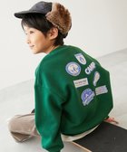 【デビロック/devirock / KIDS】のデビラボ プリント 裏起毛 BIGシルエットトレーナー トレーナー トップス 25AW 人気、トレンドファッション・服の通販 founy(ファニー) ファッション Fashion キッズファッション Fashion for Kids トップス・カットソー Cut & Sew Tops トレンド Trend, Trending Now トレーナー Sweatshirt, Trainer プリント Print, Printed Pattern おすすめ Recommended / Our Picks 2025年 2025 2025-2026秋冬・A/W Autumn/Winter 2025–26 AW25–26 thumbnail 007-ワッペン-ボトルグリーン|ID: prp329100004729267 ipo3291000000034165677