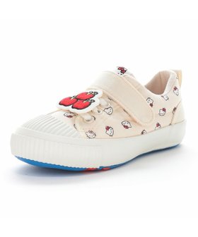 【ムーンスター/MOONSTAR / KIDS】の【MoonStar】CR C40KT アイボリー キッズスニーカー ハローキティ 人気、トレンドファッション・服の通販 founy(ファニー) ファッション Fashion キッズファッション Fashion for Kids インソール Shoe Insole 洗える Machine Washable 抗菌 Antibacterial, Bacteria-Resistant シンプル Simple, Minimal ボックス Boxy, Box Shape モチーフ Motif, Design Theme |ID:prp329100004729269