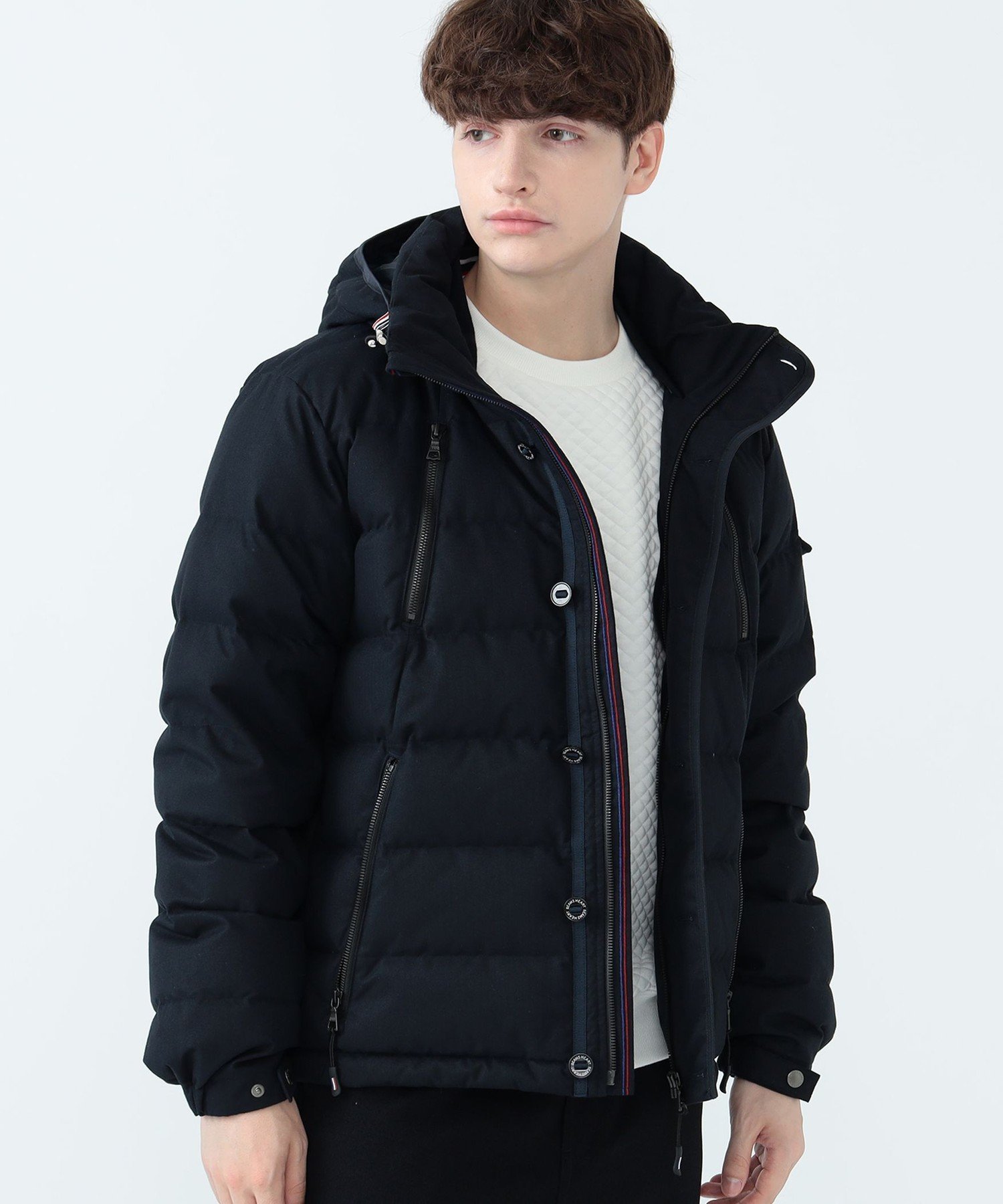 【ビームス/BEAMS / MEN】のツインジップ ダウン ジャケット インテリア・キッズ・メンズ・レディースファッション・服の通販 founy(ファニー) 　ファッション　Fashion　メンズファッション　Fashion for Men　クラシック　Classic, Timeless Style　シンプル　Simple, Minimal　ジャケット　Jacket, Outerwear　スラックス　Slacks, Dress Pants　ダウン　Down, Puffer　デニム　Denim, Jeans Material　ピーチ　Peach, Soft Touch　フィット　Fit, Slim Fit　フェザー　Feather, Feather Detail　フォーマル　Formal, Dressy　ベーシック　Basic, Essential　モダン　Modern, Contemporary　レギュラー　Regular, Standard Fit　おすすめ　Recommended / Our Picks　NAVY|ID: prp329100004729319 ipo3291000000034460031
