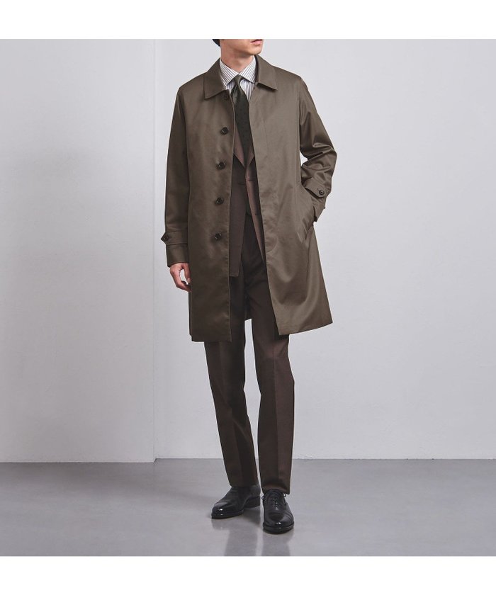【ユナイテッドアローズ/UNITED ARROWS / MEN】のギャバジン ステンカラーコート -撥水- インテリア・キッズ・メンズ・レディースファッション・服の通販 founy(ファニー) https://founy.com/ ファッション Fashion メンズファッション Fashion for Men シルケット Silket, Silky Cotton ジャケット Jacket, Outerwear スラックス Slacks, Dress Pants バランス Balance, Style Balance フロント Front, Front Design モダン Modern, Contemporary ライナー Liner, Inner Layer ロング Long, Long-Length アウトレット Outlet / Clearance おすすめ Recommended / Our Picks エレガント 上品 Elegant ビジネス 仕事 通勤 Business / Work / Commuting |ID: prp329100004729397 ipo3291000000034216678