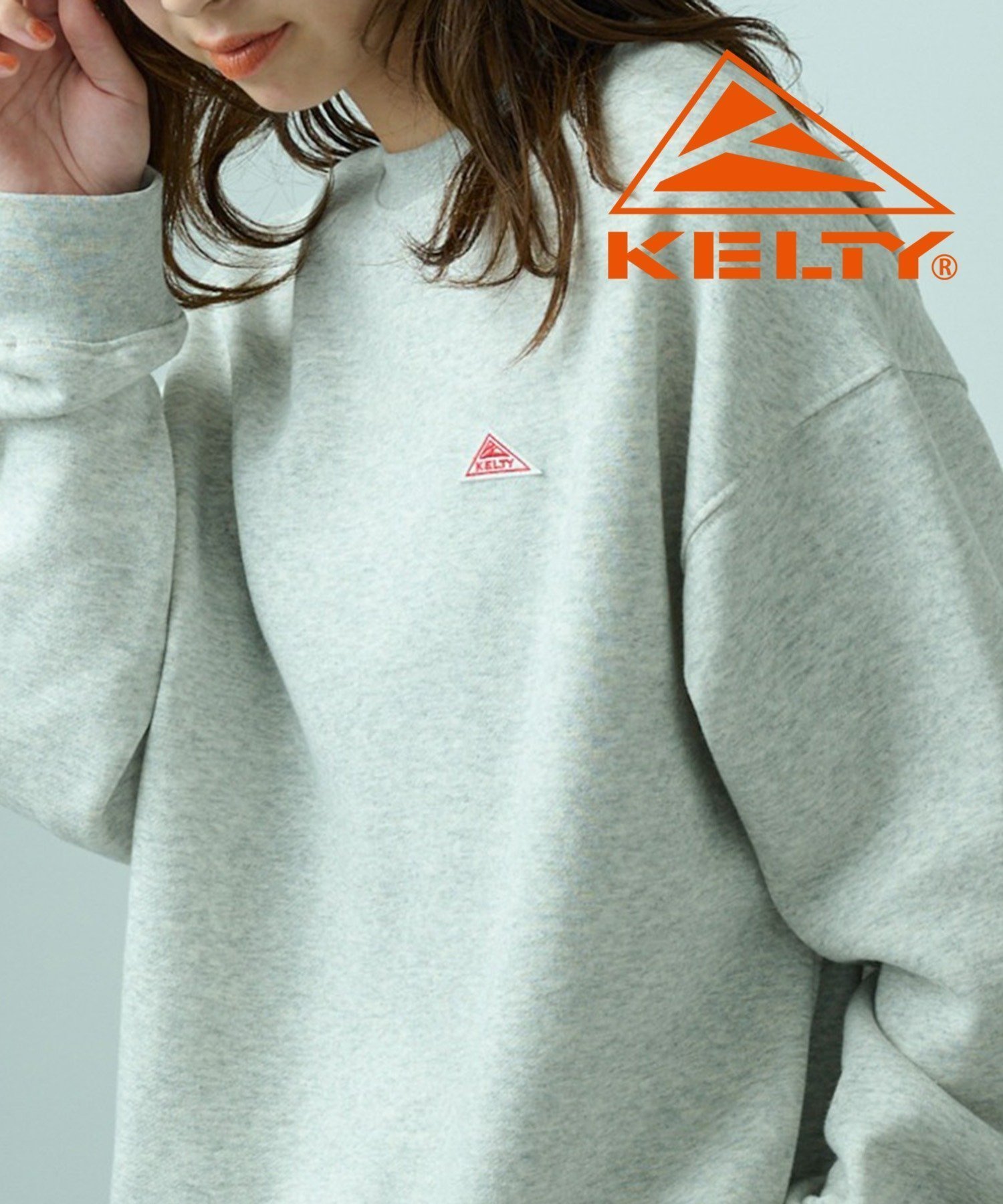 【セットアップセブン/SETUP7】のKELTY/限定別注 ワンポイントビンテージロゴ ビッグシルエットクルーネックスウェット インテリア・キッズ・メンズ・レディースファッション・服の通販 founy(ファニー) 　ファッション　Fashion　レディースファッション　Fashion for Women　トップス・カットソー　Cut & Sew Tops　レディースパーカー・カジュアルフーディー　Casual Hoodies & Sweatshirts　スウェット・クルーネックトップス　Sweatshirts & Crewnecks / Relaxed Fit Sweat Tops　アウトドア　Outdoor Clothing　カーゴパンツ　Cargo Pants, Utility Pants　キャップ　Cap, Baseball Cap　コンパクト　Compact, Small Size　スニーカー　Sneakers, Trainers　スラックス　Slacks, Dress Pants　タートルネック　Turtleneck, High Neck　チュニック　Tunic, Long Top　デニム　Denim, Jeans Material　トレンド　Trend, Trending Now　フェミニン　Feminine, Girly　フレーム　Frame, Outline　別注　Limited Edition, Custom Order　ルーズ　Loose, Oversized　ロング　Long, Long-Length　再入荷　Restock / Back in Stock　おすすめ　Recommended / Our Picks　ギフト プレゼント　Gift / Present　GRY|ID: prp329100004729409 ipo3291000000034166179