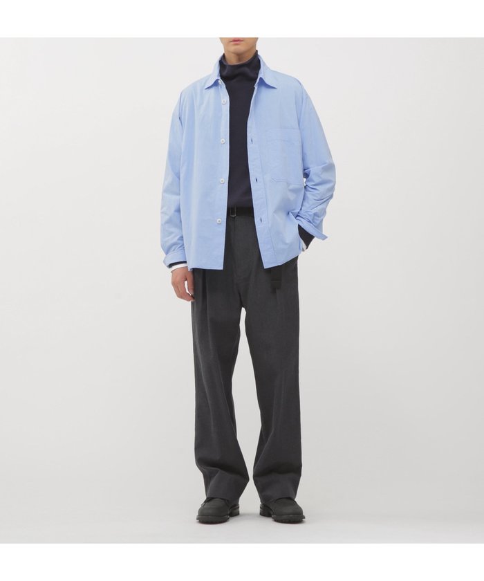 【マーガレット ハウエル/MARGARET HOWELL / MEN】のWOOL COTTON TWILL TROUSERS インテリア・キッズ・メンズ・レディースファッション・服の通販 founy(ファニー) https://founy.com/ ファッション Fashion メンズファッション Fashion for Men アクリル Acrylic Material センター Center, Center Line ツイル Twist, Twisted Detail フロント Front, Front Design マニッシュ Mannish, Boyish ループ Loop, Loop Knit ワイド Wide, Wide Fit ワーク Workwear, Utility Style |ID: prp329100004729431 ipo3291000000034216810