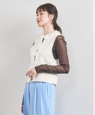 【ユナイテッドアローズ/UNITED ARROWS】の3D フラワーモチーフ ニットベスト OFF WHITE|ID: prp329100004729450 ipo3291000000034516477