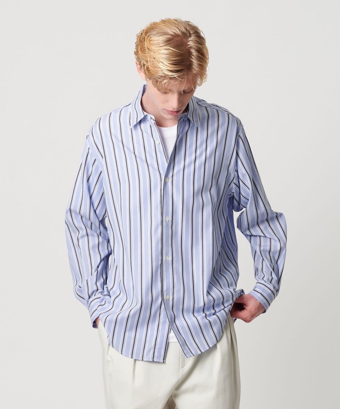 【ビューティ&ユース ユナイテッドアローズ/BEAUTY&YOUTH / UNITED ARROWS / MEN】のネオ ピッチ ストライプ レギュラー シャツ FORM型 インテリア・キッズ・メンズ・レディースファッション・服の通販 founy(ファニー) https://founy.com/ ファッション Fashion メンズファッション Fashion for Men ストライプ Stripe, Striped Pattern スラックス Slacks, Dress Pants テーパード Tapered, Tapered Pants トレンド Trend, Trending Now ドレープ Drape, Draping Fabric バランス Balance, Style Balance パウダー Powder, Soft Tone ビビッド Vivid, Bright Tone ベーシック Basic, Essential 羽織 Haori, Light Jacket リラックス Relax, Relaxed Fit レギュラー Regular, Standard Fit ワイド Wide, Wide Fit エレガント 上品 Elegant |ID: prp329100004729471 ipo3291000000034166399