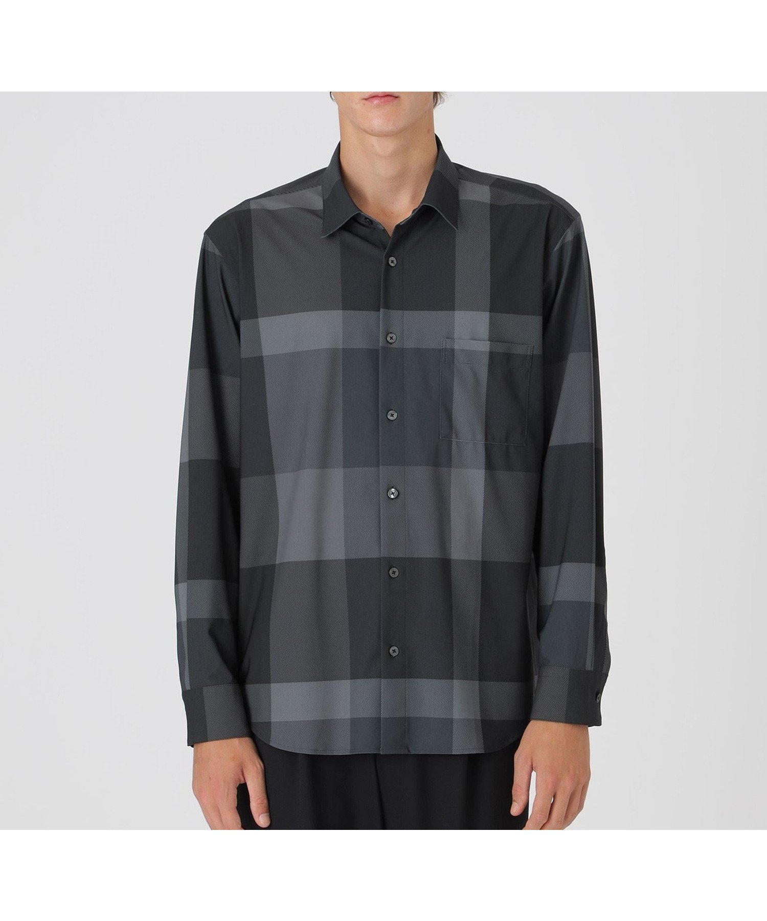 【ブルーレーベル ブラックレーベル クレストブリッジ/BLUE LABEL BLACK LABEL CRESTBRIDGE / MEN】のトリコットクレストブリッジチェックシャツ インテリア・キッズ・メンズ・レディースファッション・服の通販 founy(ファニー) 　ファッション　Fashion　メンズファッション　Fashion for Men　ストレッチ　Stretch, Stretchy Fabric　トレンド　Trend, Trending Now　フィット　Fit, Slim Fit　プリント　Print, Printed Pattern　リラックス　Relax, Relaxed Fit　ネイビー|ID: prp329100004729481 ipo3291000000034201647