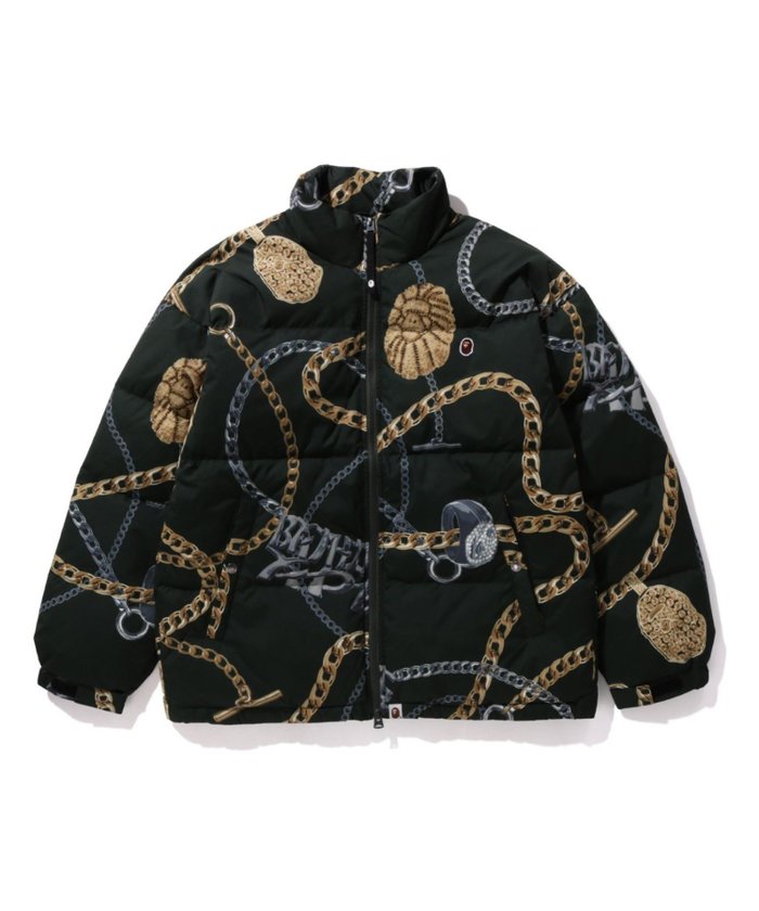 【その他のブランド/Other】のBAPE JEWELS DOWN JACKET インテリア・キッズ・メンズ・レディースファッション・服の通販 founy(ファニー) https://founy.com/ ファッション Fashion メンズファッション Fashion for Men スピンドル Spindle, Drawcord タフタ Taffeta, Structured Fabric ダウン Down, Puffer フェザー Feather, Feather Detail ポケット Pocket, Pocket Detail ワンポイント One Point, Statement Accent 防寒 Cold Protection, Winter-Ready |ID: prp329100004729483 ipo3291000000034198395