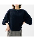 【アンタイトル/UNTITLED】の【きれいめ/体型カバー】ツイードドルマントップス ネイビー|ID: prp329100004730034 ipo3291000000034419481