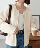 【ディスコート/Discoat】の【新色追加!/WEB限定】Wジップスポンディッシュクルーカーディガン ホワイト|ID: prp329100004730081 ipo3291000000034169818