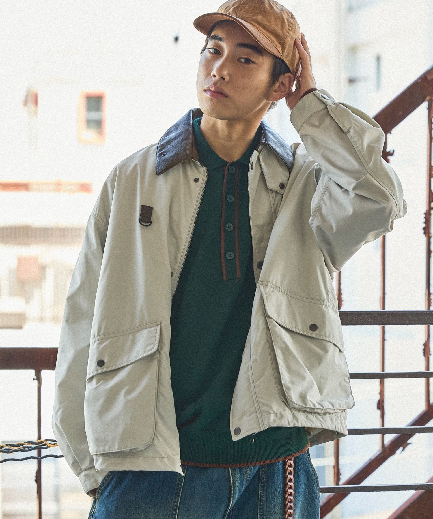 【ニコアンド/niko and / MEN】のライトハンティングブルゾン インテリア・キッズ・メンズ・レディースファッション・服の通販 founy(ファニー) 　ファッション　Fashion　メンズファッション　Fashion for Men　今季　This Season, Current Season　ジップ　Zip, Zipper　スラックス　Slacks, Dress Pants　デニム　Denim, Jeans Material　トレンド　Trend, Trending Now　フェイクレザー　Faux Leather, PU Leather　フラップ　Flap, Flap Pocket　フロント　Front, Front Design　ブルゾン　Blouson, Bomber Jacket　ポケット　Pocket, Pocket Detail　A/W・秋冬　Autumn/Winter　おすすめ　Recommended / Our Picks　2025年　2025　2025-2026秋冬・A/W　Autumn/Winter 2025–26 AW25–26　オフホワイト11|ID: prp329100004730098 ipo3291000000034169879