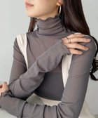 【アウトフィッター ラボ/Outfitter lab】の【ベストセラー/全20色展開】メロウハイネックシアーインナートップス グレー|ID: prp329100004730149 ipo3291000000034389555