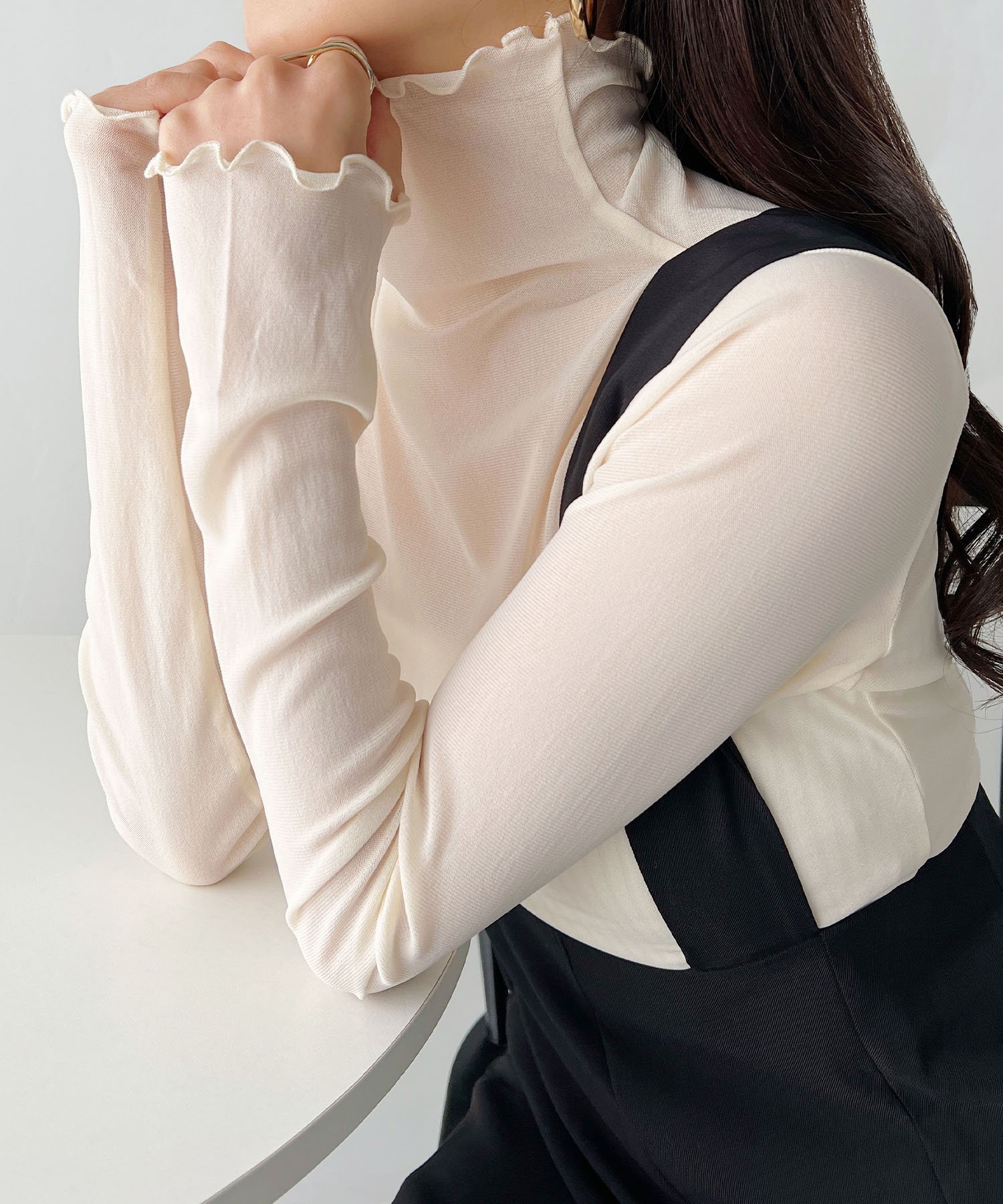 【アウトフィッター ラボ/Outfitter lab】の【ベストセラー/全20色展開】メロウハイネックシアーインナートップス 人気、トレンドファッション・服の通販 founy(ファニー) 　ファッション　Fashion　レディースファッション　Fashion for Women　アウター　Coat / Outerwear Collection　トップス・カットソー　Cut & Sew Tops　ベスト&ジレ / 重ね着スタイル　Vests & Gilets　インナー　Innerwear　カーディガン　Cardigan, Knitwear　キャミソール　Camisole, Spaghetti Strap Top　キャミワンピース　Cami Dress, Slip Dress　シアー　Sheer, See-Through　シンプル　Simple, Minimal　ジャケット　Jacket, Outerwear　スウェット / スエット　Sweatshirt, Sweatwear　チューブ　Tube, Tube Top　トレンド　Trend, Trending Now　定番　Standard, Basic Item　長袖　Long Sleeve, Full Sleeve　ビスチェ　Bustier, Corset Top　フリル　Frill, Ruffle　ベスト　Vest, Waistcoat　A/W・秋冬　Autumn/Winter　S/S・春夏　SS, Spring/Summer, Warm Season　プチプライス・低価格　Affordable / Budget Price　おすすめ　Recommended / Our Picks　夏　Summer　エレガント 上品　Elegant　ビジネス 仕事 通勤　Business / Work / Commuting　 other-1|ID: prp329100004730149 ipo3291000000034833743