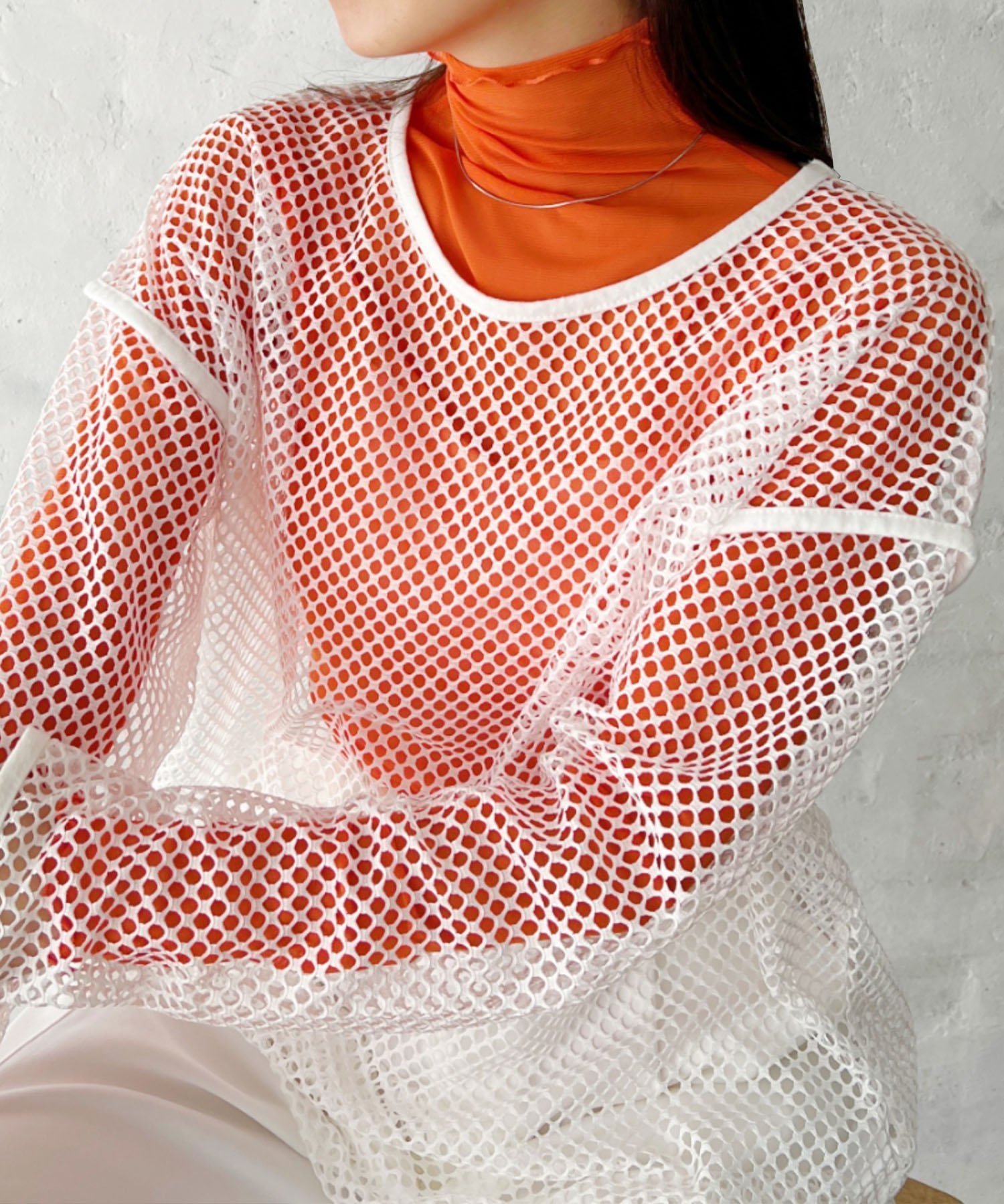 【アウトフィッター ラボ/Outfitter lab】の【ベストセラー/全20色展開】メロウハイネックシアーインナートップス インテリア・キッズ・メンズ・レディースファッション・服の通販 founy(ファニー) 　ファッション　Fashion　レディースファッション　Fashion for Women　アウター　Coat / Outerwear Collection　トップス・カットソー　Cut & Sew Tops　ベスト&ジレ / 重ね着スタイル　Vests & Gilets　インナー　Innerwear　カーディガン　Cardigan, Knitwear　キャミソール　Camisole, Spaghetti Strap Top　キャミワンピース　Cami Dress, Slip Dress　シアー　Sheer, See-Through　シンプル　Simple, Minimal　ジャケット　Jacket, Outerwear　スウェット / スエット　Sweatshirt, Sweatwear　チューブ　Tube, Tube Top　トレンド　Trend, Trending Now　定番　Standard, Basic Item　長袖　Long Sleeve, Full Sleeve　ビスチェ　Bustier, Corset Top　フリル　Frill, Ruffle　ベスト　Vest, Waistcoat　A/W・秋冬　Autumn/Winter　S/S・春夏　SS, Spring/Summer, Warm Season　プチプライス・低価格　Affordable / Budget Price　おすすめ　Recommended / Our Picks　夏　Summer　エレガント 上品　Elegant　ビジネス 仕事 通勤　Business / Work / Commuting　オレンジ|ID: prp329100004730149 ipo3291000000034833764