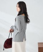 【アー ヴェー ヴェー/a.v.v】のボートネックラメトップス 人気、トレンドファッション・服の通販 founy(ファニー) ファッション Fashion レディースファッション Fashion for Women トップス・カットソー Cut & Sew Tops カットソー Cut and Sewn Top デニム Denim, Jeans Material ベーシック Basic, Essential 再入荷 Restock / Back in Stock エレガント 上品 Elegant thumbnail グレー|ID: prp329100004730160 ipo3291000000034170160
