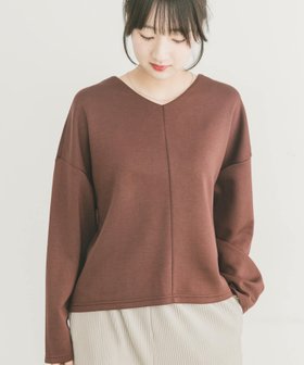 【アイテムズアーバンリサーチ/ITEMS URBAN RESEARCH】のポンチVネックカットソー 人気、トレンドファッション・服の通販 founy(ファニー) ファッション Fashion レディースファッション Fashion for Women トップス・カットソー Cut & Sew Tops カットソー・ベーシックTシャツ Cut-and-Sewn Tops / Stretch Tees & Basics Vネックトップス V-Neck Tops / V-Cut Neckline Shirts 2025年 2025 2025-2026秋冬・A/W Autumn/Winter 2025–26 AW25–26 冬 Winter / This Winter カーディガン Cardigan, Knitwear シンプル Simple, Minimal ジャケット Jacket, Outerwear ストレッチ Stretch, Stretchy Fabric エレガント 上品 Elegant ビジネス 仕事 通勤 Business / Work / Commuting A/W・秋冬 Autumn/Winter |ID:prp329100004730170