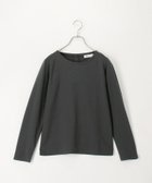 【フレディ&グロスター/FREDY&GLOSTER】のパール釦開き麻調長袖カットソー チャコールグレー|ID: prp329100004730198 ipo3291000000034170331