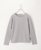 【フレディ&グロスター/FREDY&GLOSTER】のパール釦開き麻調長袖カットソー グレイッシュベージュ|ID: prp329100004730198 ipo3291000000034170332