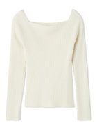 【フレイ アイディー/FRAY I.D】のオフショルデコルテリブニット/ウォッシャブル 人気、トレンドファッション・服の通販 founy(ファニー) ファッション Fashion レディースファッション Fashion for Women トップス・カットソー Cut & Sew Tops ニット Knit Tops & Sweaters ウォッシャブル Machine Washable シルク Silk, 100% Silk シンプル Simple, Minimal スクエア Square, Square Shape スマート Smart, Elegant スリット Slit, Slit Detail デコルテ Décolleté, Neckline 人気 Popular, Best Seller ベーシック Basic, Essential リブニット Rib Knit, Ribbed Knit ワイド Wide, Wide Fit エレガント 上品 Elegant thumbnail OWHT[002]|ID: prp329100004730205 ipo3291000000034543216