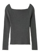 【フレイ アイディー/FRAY I.D】のオフショルデコルテリブニット/ウォッシャブル 人気、トレンドファッション・服の通販 founy(ファニー) ファッション Fashion レディースファッション Fashion for Women トップス・カットソー Cut & Sew Tops ニット Knit Tops & Sweaters ウォッシャブル Machine Washable シルク Silk, 100% Silk シンプル Simple, Minimal スクエア Square, Square Shape スマート Smart, Elegant スリット Slit, Slit Detail デコルテ Décolleté, Neckline 人気 Popular, Best Seller ベーシック Basic, Essential リブニット Rib Knit, Ribbed Knit ワイド Wide, Wide Fit エレガント 上品 Elegant thumbnail GRY[006]|ID: prp329100004730205 ipo3291000000034543217