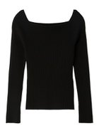 【フレイ アイディー/FRAY I.D】のオフショルデコルテリブニット/ウォッシャブル 人気、トレンドファッション・服の通販 founy(ファニー) ファッション Fashion レディースファッション Fashion for Women トップス・カットソー Cut & Sew Tops ニット Knit Tops & Sweaters ウォッシャブル Machine Washable シルク Silk, 100% Silk シンプル Simple, Minimal スクエア Square, Square Shape スマート Smart, Elegant スリット Slit, Slit Detail デコルテ Décolleté, Neckline 人気 Popular, Best Seller ベーシック Basic, Essential リブニット Rib Knit, Ribbed Knit ワイド Wide, Wide Fit エレガント 上品 Elegant thumbnail BLK[009]|ID: prp329100004730205 ipo3291000000034543218