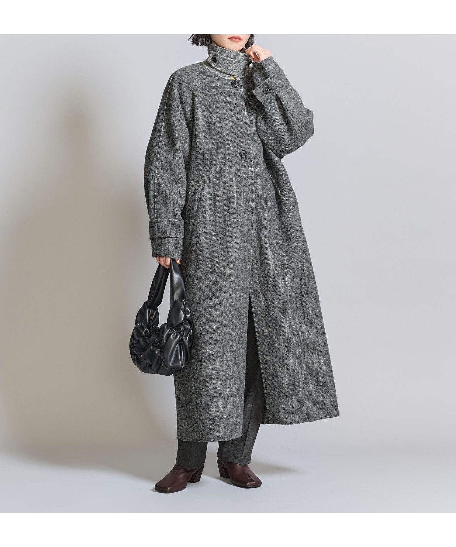 【ユナイテッドアローズ/UNITED ARROWS】のリバー ステンカラー ロングコート インテリア・キッズ・メンズ・レディースファッション・服の通販 founy(ファニー) 　ファッション　Fashion　レディースファッション　Fashion for Women　アウター　Coat / Outerwear Collection　コート・ロングコート・ピーコート　Long Coats, Peacoats & More　クラシカル　Classical, Vintage-Inspired　クラシック　Classic, Timeless Style　スニーカー　Sneakers, Trainers　スラックス　Slacks, Dress Pants　スリッポン　Slip-On, Loafer　ロング　Long, Long-Length　アウトレット　Outlet / Clearance　おすすめ　Recommended / Our Picks　その他1|ID: prp329100004730223 ipo3291000000034532800