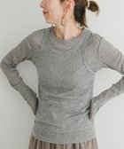 【アイテムズアーバンリサーチ/ITEMS URBAN RESEARCH】のシアーリブタンクセットTシャツ 人気、トレンドファッション・服の通販 founy(ファニー) ファッション Fashion レディースファッション Fashion for Women トップス・カットソー Cut & Sew Tops シャツ・ブラウス・オフィスカジュアル Elegant Blouses & Button-Ups ロングTシャツ・Tシャツ Longline T-Shirts & Tees 2025年 2025 2025春夏・S/S Spring/Summer 2025 SS25 インナー Innerwear シアー Sheer, See-Through タンク Tank Top, Sleeveless Top トレンド Trend, Trending Now ビスチェ Bustier, Corset Top 夏 Summer S/S・春夏 SS, Spring/Summer, Warm Season 長袖 Long Sleeve, Full Sleeve thumbnail GRY|ID: prp329100004730259 ipo3291000000034442166