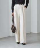 【ラナン/Ranan】の裏起毛美脚シルエットピンタックワイドパンツ アイボリー|ID: prp329100004730261 ipo3291000000034170581