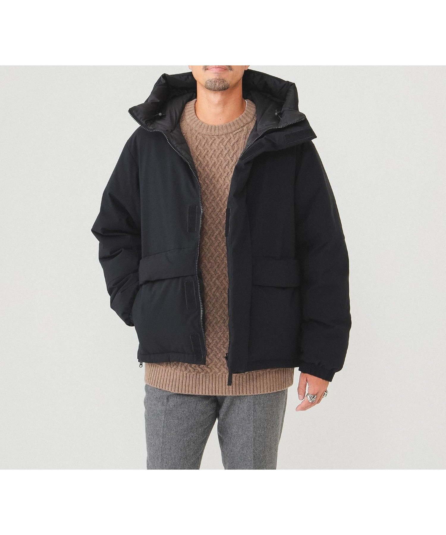 【ビームス/BEAMS / MEN】のDermizax (TM) リバーシブル ダウンジャケット インテリア・キッズ・メンズ・レディースファッション・服の通販 founy(ファニー) 　ファッション　Fashion　メンズファッション　Fashion for Men　ジャケット　Jacket, Outerwear　ダウン　Down, Puffer　フィット　Fit, Slim Fit　フロント　Front, Front Design　ポケット　Pocket, Pocket Detail　リバーシブル　Reversible, Two-Sided　ワイド　Wide, Wide Fit　BLACK|ID: prp329100004730270 ipo3291000000034170624