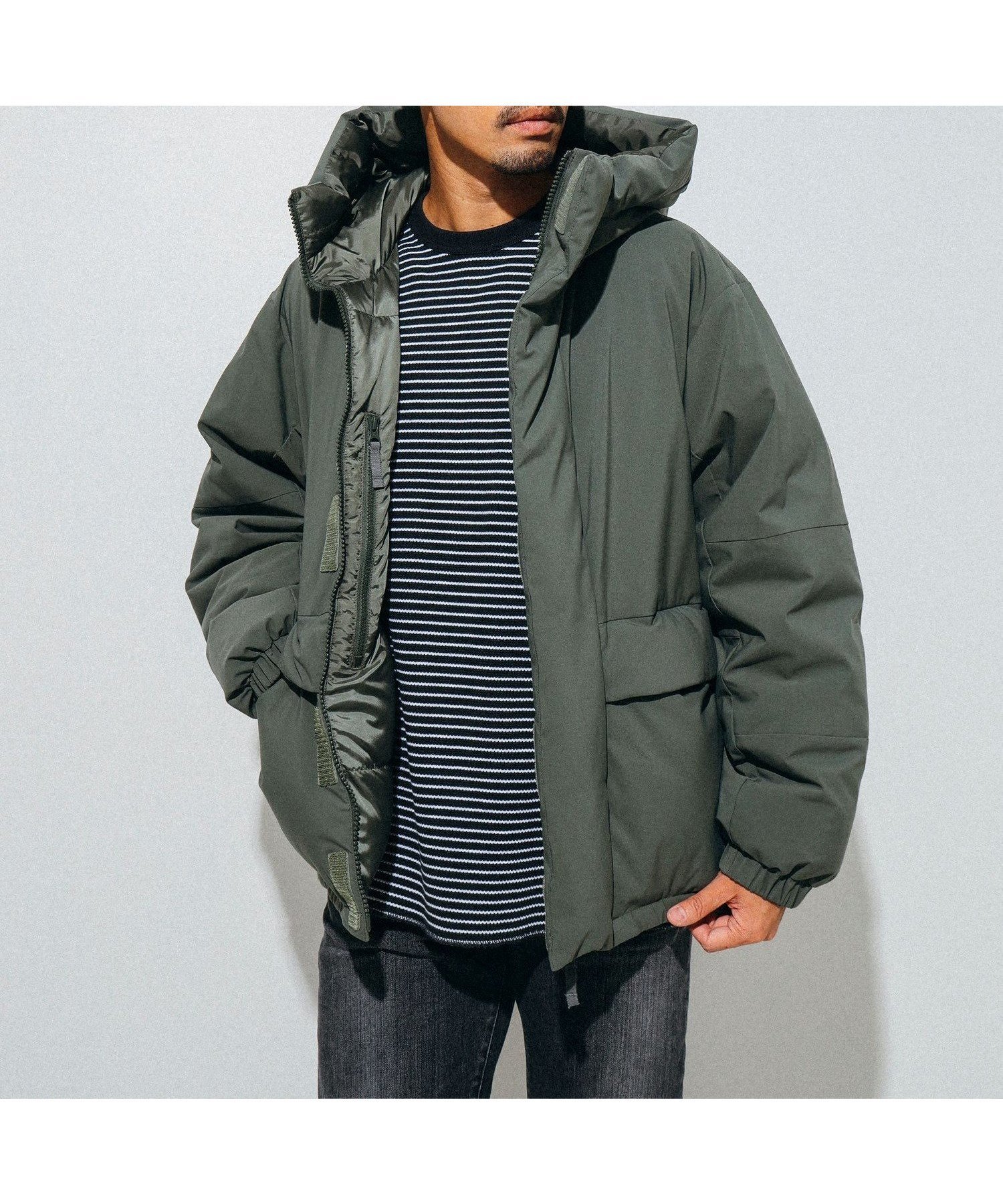 【ビームス/BEAMS / MEN】のDermizax (TM) リバーシブル ダウンジャケット インテリア・キッズ・メンズ・レディースファッション・服の通販 founy(ファニー) 　ファッション　Fashion　メンズファッション　Fashion for Men　ジャケット　Jacket, Outerwear　ダウン　Down, Puffer　フィット　Fit, Slim Fit　フロント　Front, Front Design　ポケット　Pocket, Pocket Detail　リバーシブル　Reversible, Two-Sided　ワイド　Wide, Wide Fit　OLIVE|ID: prp329100004730270 ipo3291000000034170626