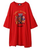 【キャンディストリッパー/Candy Stripper】のCANDY FELLOW BIG BIG TEE 人気、トレンドファッション・服の通販 founy(ファニー) ファッション Fashion レディースファッション Fashion for Women アニマル Animal Print グラフィック Graphic, Graphic Design ルーズ Loose, Oversized thumbnail RED|ID: prp329100004730274 ipo3291000000035099514