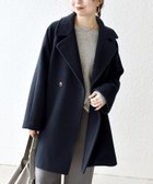 【シップス フォー ウィメン/SHIPS】の【WEB限定】SHIPS any PURE WOOL スタンド テーラード ハーフ コート 人気、トレンドファッション・服の通販 founy(ファニー) ファッション Fashion レディースファッション Fashion for Women アウター Coat / Outerwear Collection コート・ロングコート・ピーコート Long Coats, Peacoats & More スタンド Stand Collar, Upright Stand スリーブ Sleeve, Long Sleeve / Short Sleeve チェスター Chester, Chester Coat テーラード Tailored, Tailored Fit ハーフ Half, Half-Length 防寒 Cold Protection, Winter-Ready マニッシュ Mannish, Boyish マフラー Scarf, Muffler リバーシブル Reversible, Two-Sided おすすめ Recommended / Our Picks 2025年 2025 2025-2026秋冬・A/W Autumn/Winter 2025–26 AW25–26 thumbnail ネイビー|ID: prp329100004730279 ipo3291000000034946072