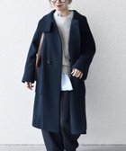 【シップス フォー ウィメン/SHIPS】のSHIPS any PURE WOOL スタンド ビッグカラー コート ネイビー|ID: prp329100004730287 ipo3291000000034859569