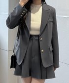 【ジュノア/JUNOAH】のジャケット+ショートパンツset チャコール|ID: prp329100004730328 ipo3291000000034170840