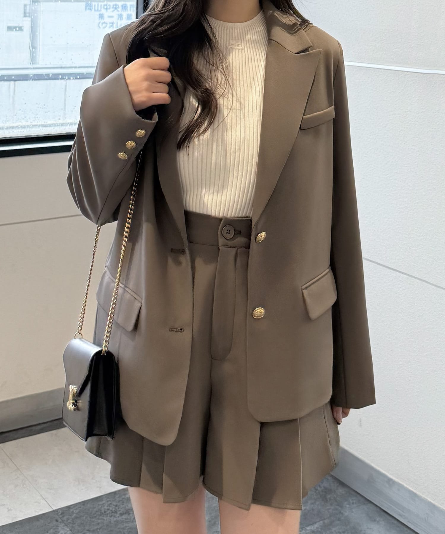 【ジュノア/JUNOAH】のジャケット+ショートパンツset インテリア・キッズ・メンズ・レディースファッション・服の通販 founy(ファニー) 　ファッション　Fashion　レディースファッション　Fashion for Women　アウター　Coat / Outerwear Collection　レディースジャケット・軽アウター　Jackets　セットアップ　Matching Sets　レディースパンツ・ボトムス　Pants & Trousers / Bottoms　パンツ　Pants & Trousers　ショートパンツ・ハーフパンツ　High-Waisted & Relaxed Shorts　ショート　Short, Short Length　ジャケット　Jacket, Outerwear　モカ|ID: prp329100004730328 ipo3291000000034170841