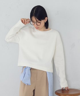 【コムサイズム/COMME CA ISM】のクロップド丈 ロンT 人気、トレンドファッション・服の通販 founy(ファニー) ファッション Fashion レディースファッション Fashion for Women トップス・カットソー Cut & Sew Tops ロングTシャツ・Tシャツ Longline T-Shirts & Tees なめらか Smooth, Silky Texture クロップド Cropped, Short Length ストレッチ Stretch, Stretchy Fabric ベーシック Basic, Essential ロング Long, Long-Length 長袖 Long Sleeve, Full Sleeve |ID:prp329100004730375