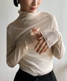 【アウトフィッター ラボ/Outfitter lab】のシースルー ハイネック カットソー オフホワイト|ID: prp329100004730382 ipo3291000000034666187