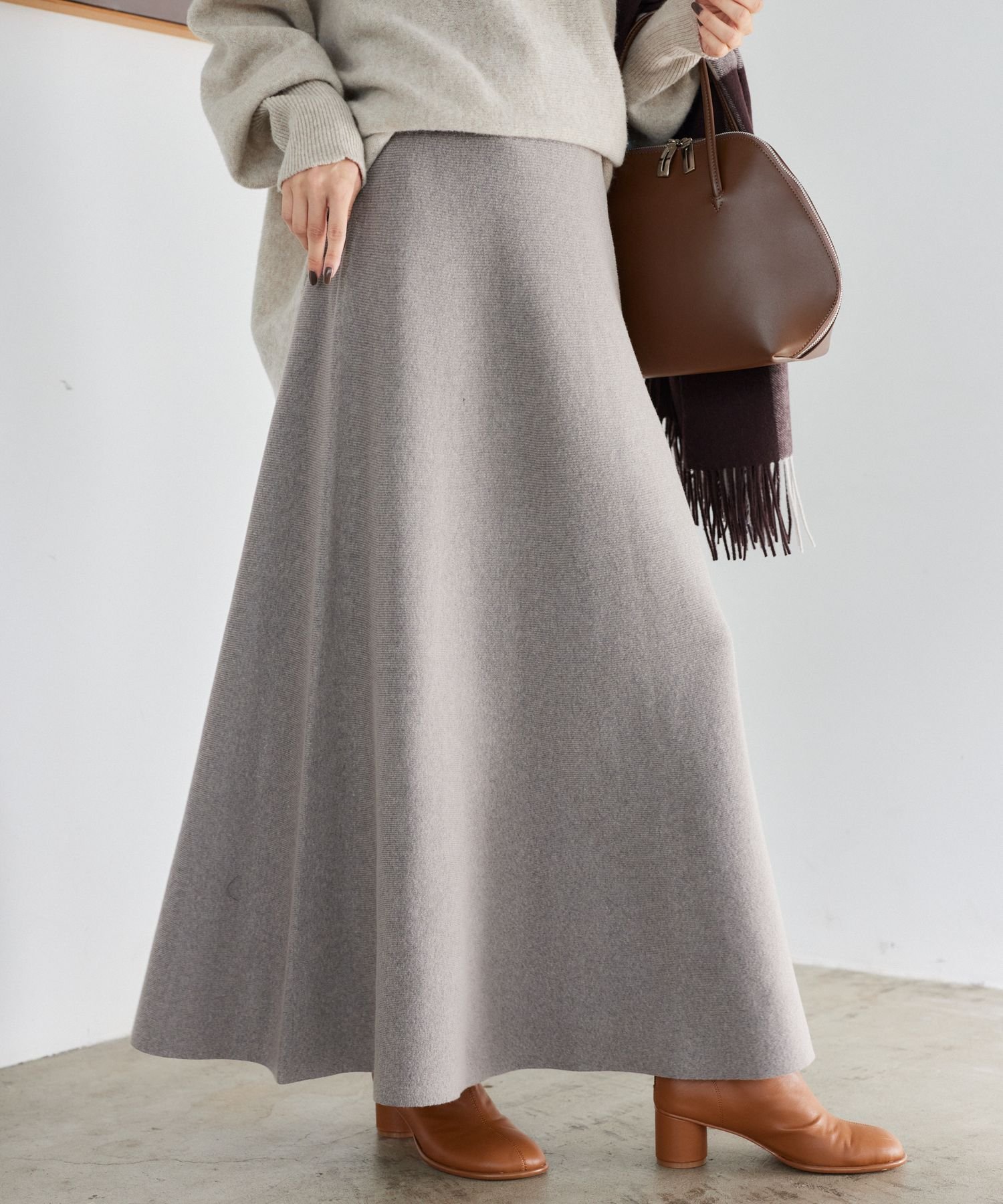 【バンヤードストーム/BARNYARDSTORM】の【WEB限定】総針フレアスカート セットアップ対応 インテリア・キッズ・メンズ・レディースファッション・服の通販 founy(ファニー) ファッション Fashion レディースファッション Fashion for Women セットアップ Matching Sets スカート・ミニ/ミディ/マキシ Skirts / Mini, Midi & Maxi Skirts スカート Skirts Aライン・フレアスカート A-Line & Flared Skirts おすすめ Recommended / Our Picks シンプル Simple, Minimal セットアップ Set-Up, Coordinated Outfit フレア Flare, Flared リラックス Relax, Relaxed Fit エレガント 上品 Elegant グレー|ID: prp329100004730384 ipo3291000000034568630