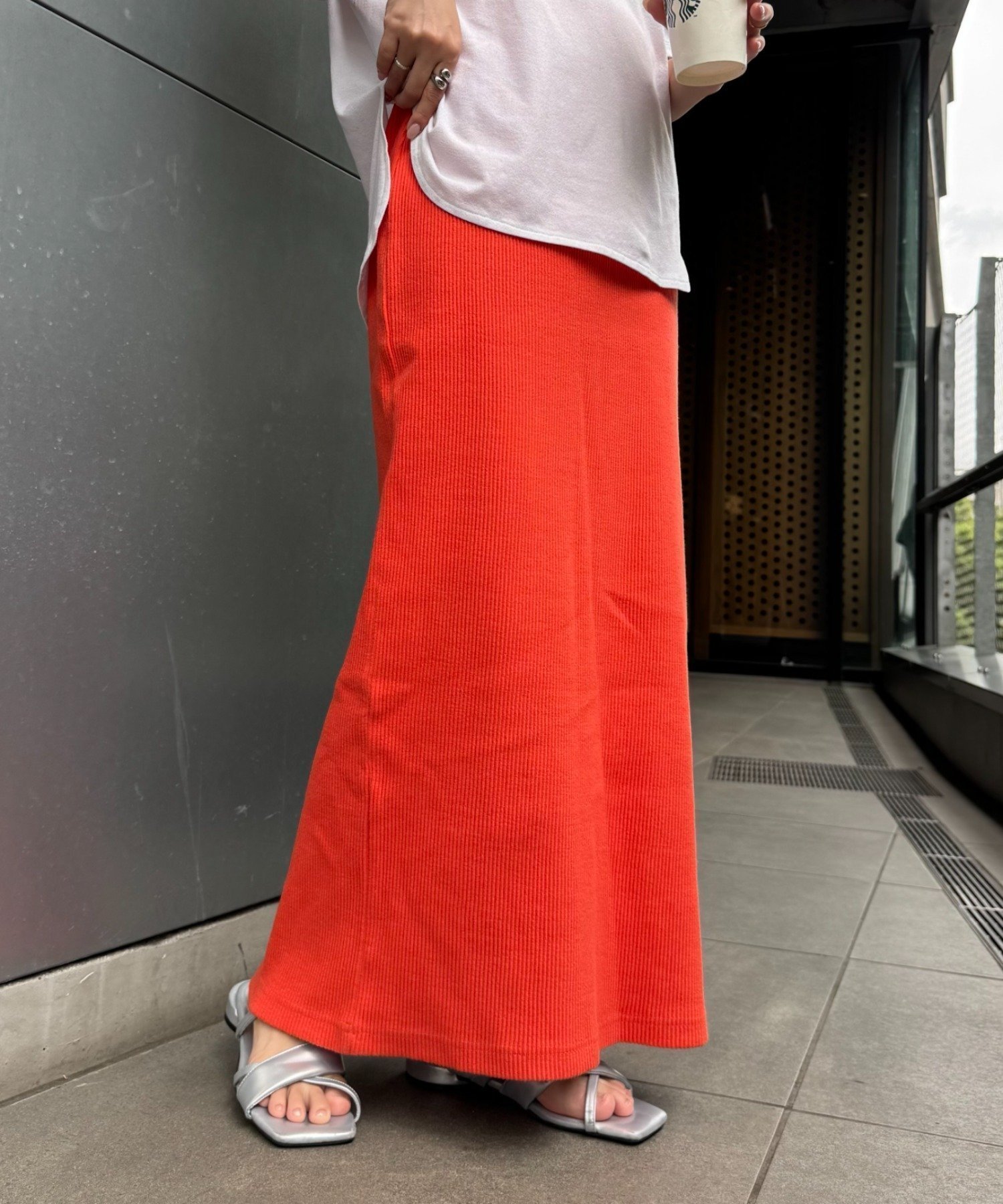 【チャオパニックティピー/CIAOPANIC TYPY】の【-3キロ見え】すっきりシルエットリブスカート インテリア・キッズ・メンズ・レディースファッション・服の通販 founy(ファニー) 　ファッション　Fashion　レディースファッション　Fashion for Women　スカート　Skirts　カットソー　Cut and Sewn Top　シューズ　Shoes, Footwear　シンプル　Simple, Minimal　スウェット / スエット　Sweatshirt, Sweatwear　ストラップサンダル　Strappy Sandals, Strap Sandals　ストレッチ　Stretch, Stretchy Fabric　スニーカー　Sneakers, Trainers　スリット　Slit, Slit Detail　定番　Standard, Basic Item　バレエ　Ballet, Ballet Style　楽ちん　Easy Fit, Comfortable　おすすめ　Recommended / Our Picks　レッド|ID: prp329100004730400 ipo3291000000034598468