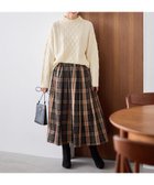 【エニー/ANY】の【洗濯機可/ウエストゴム】ビックチェックタフタスカート キャメル[533]|ID: prp329100004730442 ipo3291000000034597937