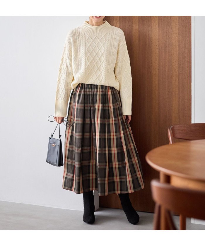 【エニー/ANY】の【洗濯機可/ウエストゴム】ビックチェックタフタスカート インテリア・キッズ・メンズ・レディースファッション・服の通販 founy(ファニー) https://founy.com/ ファッション Fashion レディースファッション Fashion for Women スカート Skirts おすすめ Recommended / Our Picks シンプル Simple, Minimal タフタ Taffeta, Structured Fabric チェック Check, Plaid, Tartan 再入荷 Restock / Back in Stock 冬 Winter / This Winter |ID: prp329100004730442 ipo3291000000034632009