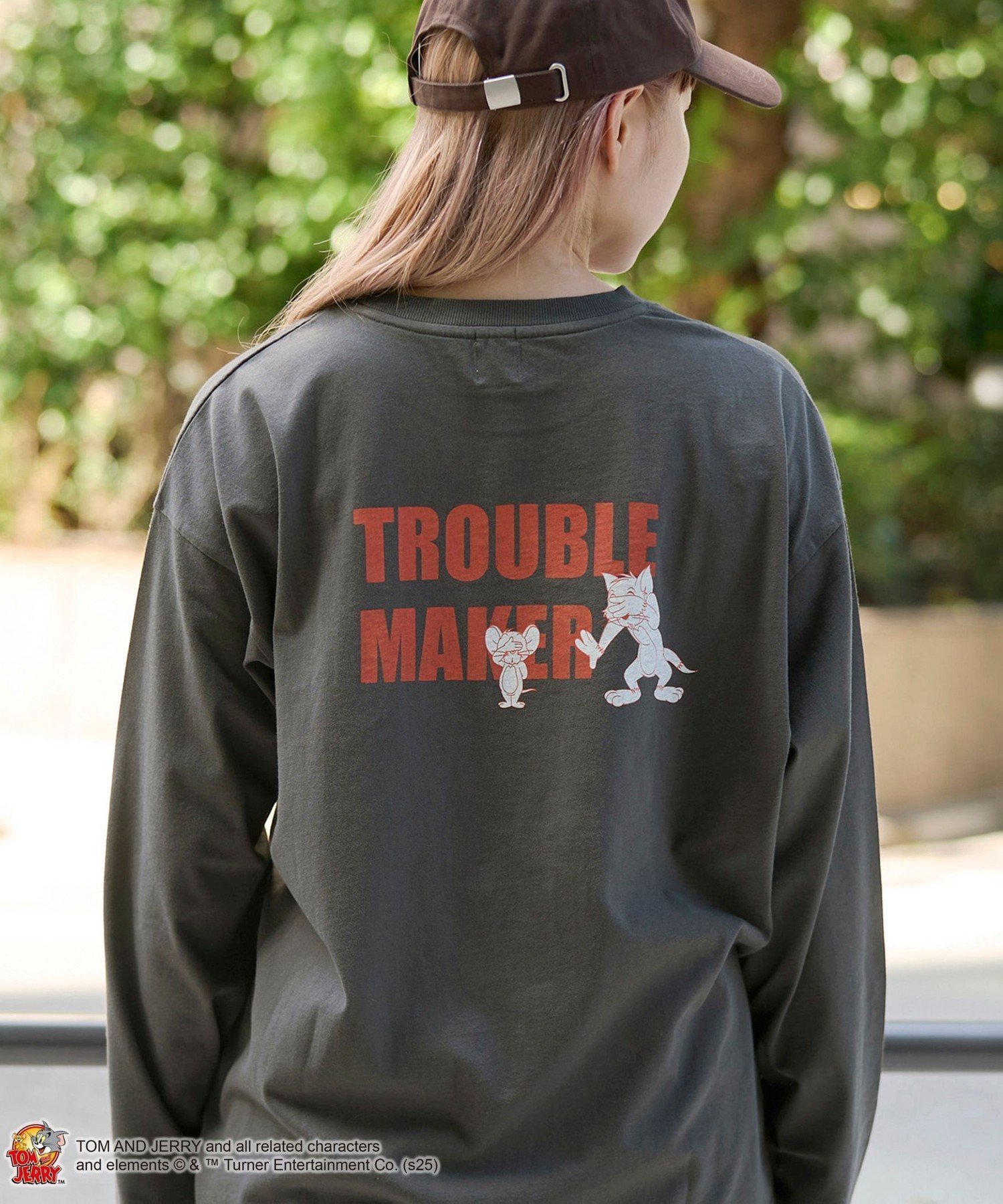 【コーエン/COEN】の【TOM and JERRY (トムとジェリー)/ 別注】ユニプリントロンT インテリア・キッズ・メンズ・レディースファッション・服の通販 founy(ファニー) 　ファッション　Fashion　レディースファッション　Fashion for Women　トップス・カットソー　Cut & Sew Tops　ロングTシャツ・Tシャツ　Longline T-Shirts & Tees　デニム　Denim, Jeans Material　パターン　Pattern, Design Print　フロント　Front, Front Design　プリント　Print, Printed Pattern　別注　Limited Edition, Custom Order　ロング　Long, Long-Length　ワンポイント　One Point, Statement Accent　DK.GRAY|ID: prp329100004730456 ipo3291000000034411883